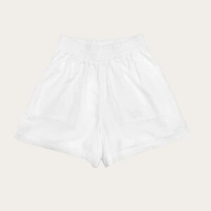 Calabasas Linen Shorts White