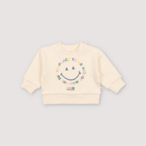 Happy Place Baby Sweater SmileyWorld® White