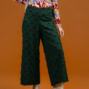 Alex Culottes Housut Vihreä Big Dot