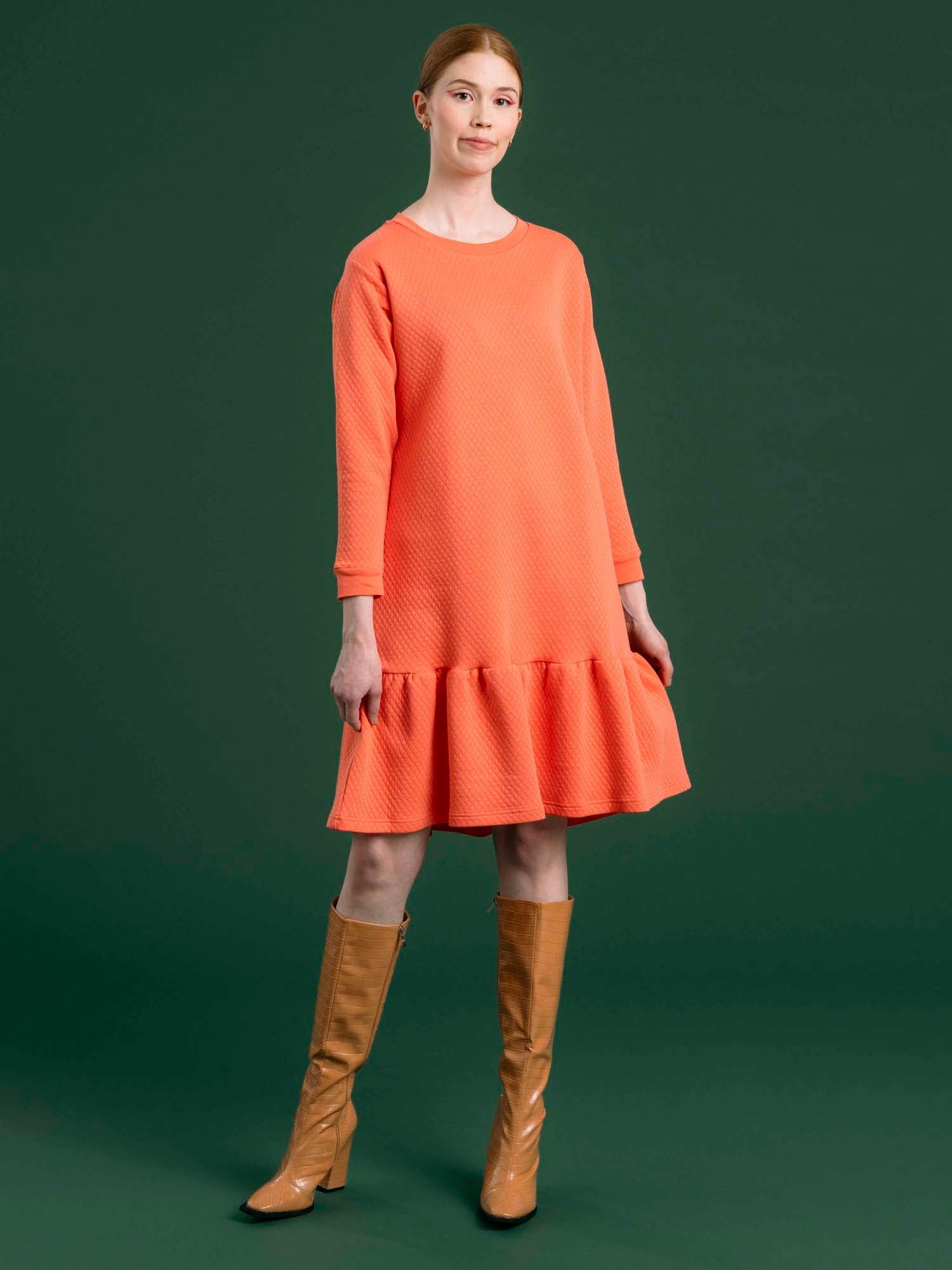 Aurelia Mekko Diamond Jacquard Oranssi