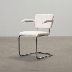 Knoll Cesca tuoli käsinojilla valkoinen