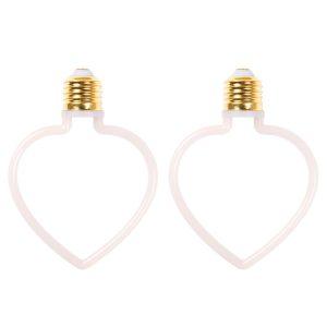 LED-lamppu AGGE Carnival E27, 4W, Heart, 2 kpl