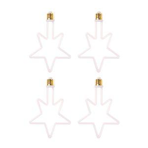 LED-lamppu AGGE Carnival E27, 8W, Star, 4 kpl