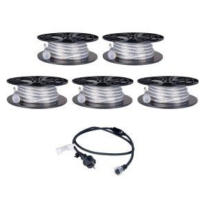 LED-nauha / Työvalo AGGE Lite 230V - 400 lm/m, 10 m, Nauha virtajohdolla + 4 jatkopalaa (50 m)
