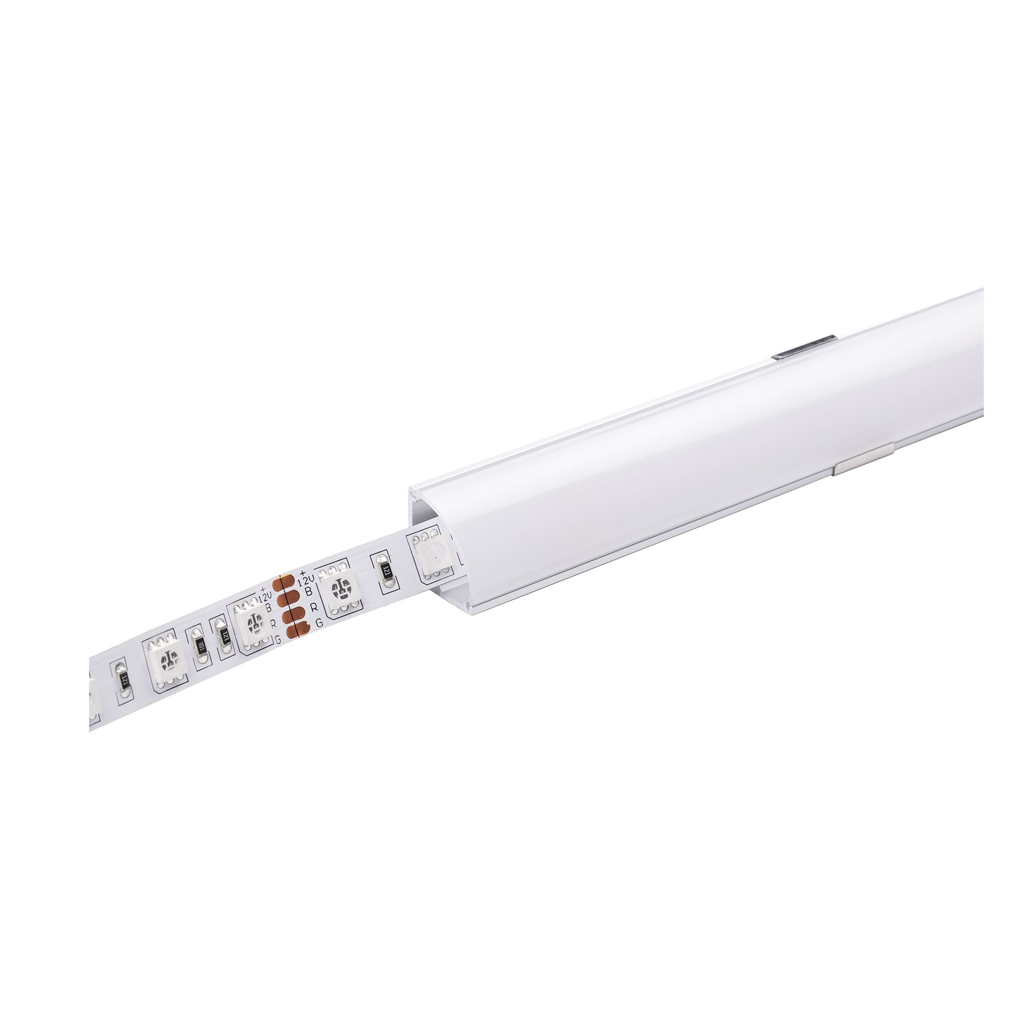Alumiiniprofiili LED-nauhalle AGGE Corner, 100 cm, 1 kpl