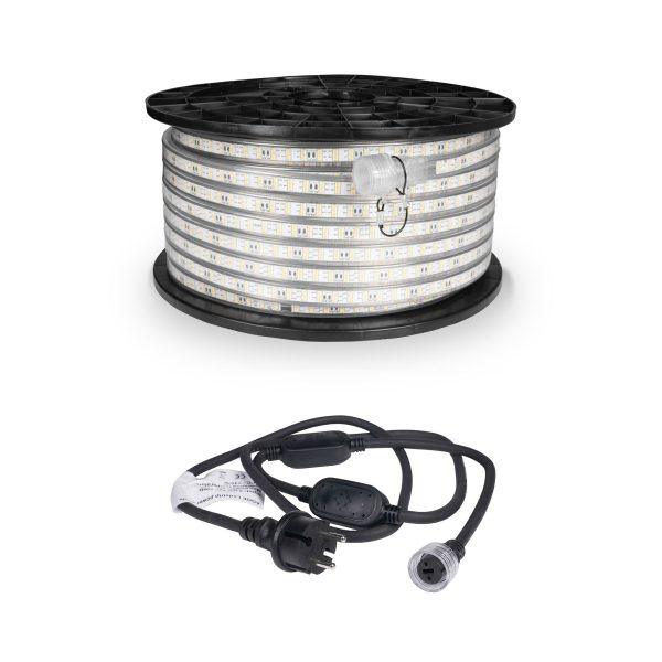 LED-nauha / Työvalo AGGE 230V - 1500 lm/m, 50 m, Nauha virtajohdolla
