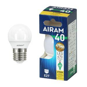 LED-lamppu Airam E27 Small, 2700K, 6 W / 470 lm