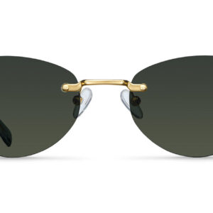 Amina Sunglasses Gold Olive