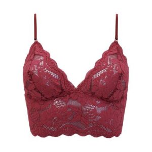 Berry Longline Bralette Red
