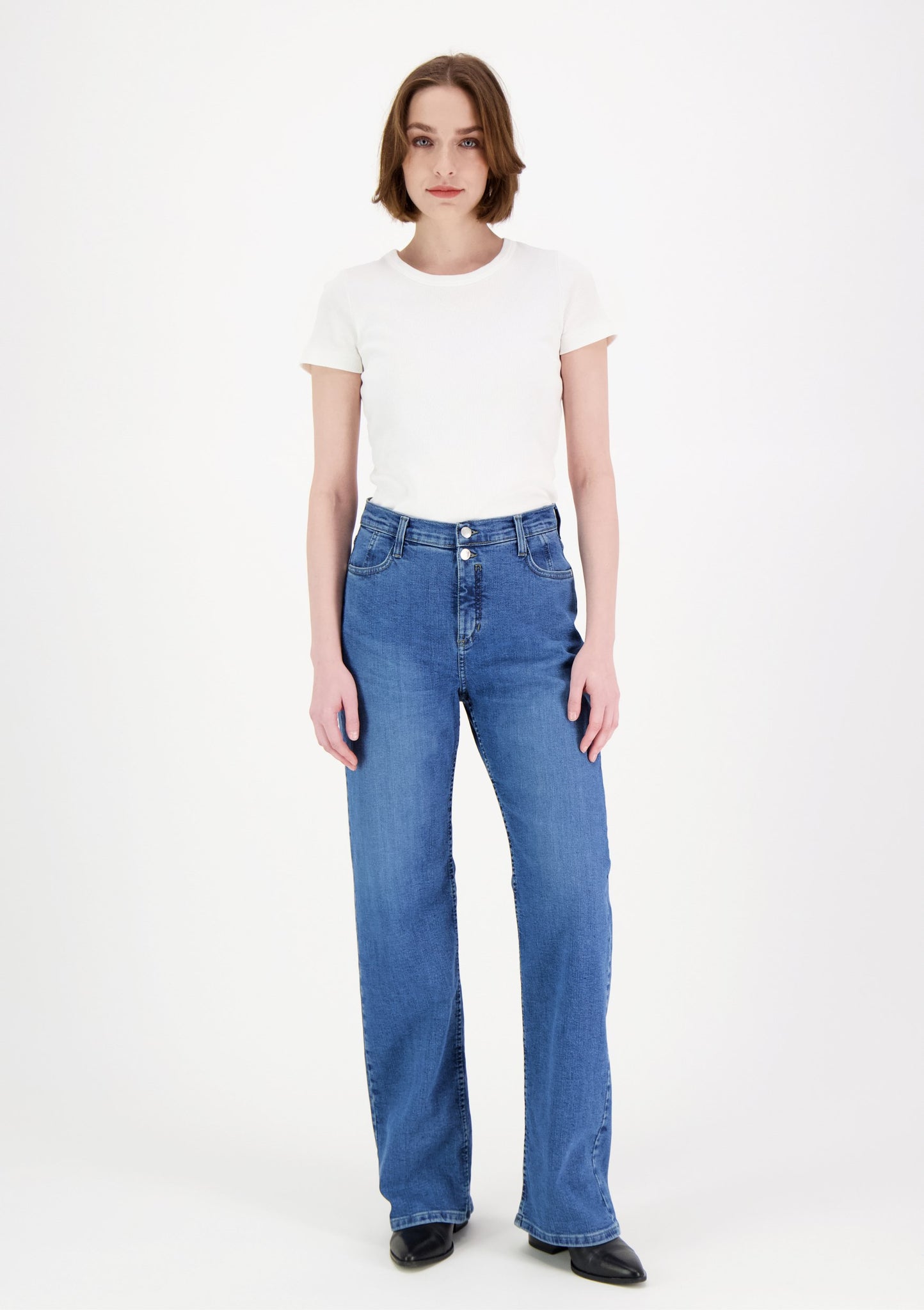Anisa Wide Leg Jeans Blue