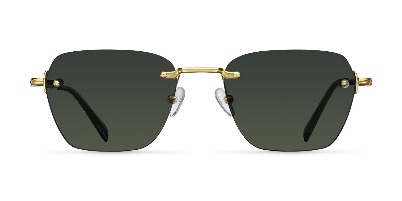 Hakim Sunglasses Gold Olive