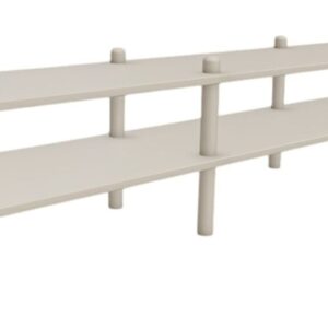 Askel matala tv-taso 203x35x38 cm greige