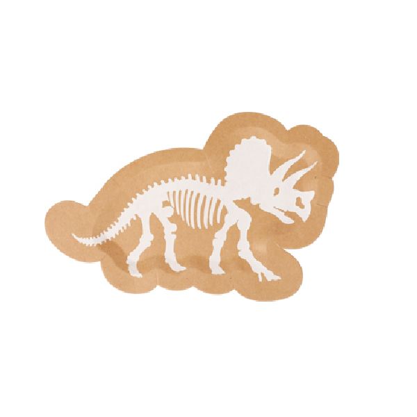 Mini-Pahvilautaset, Dinosaurus Luuranko, 8kpl