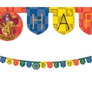 Harry Potter Hogwarts banneri - Happy Birthday, 2M