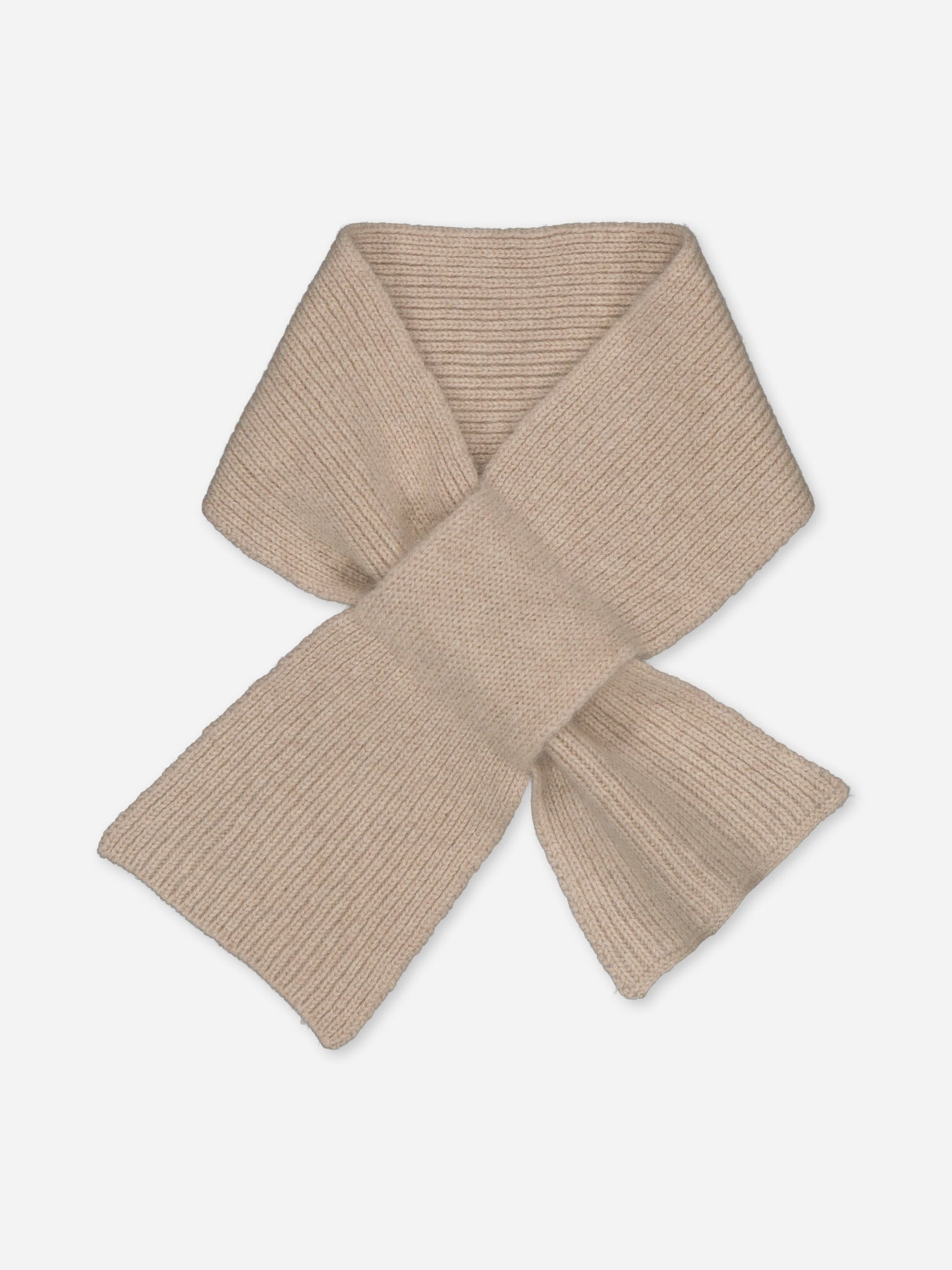 Dog Cashmere Scarf Beige