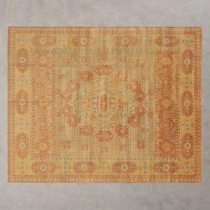 Damask matto Keltainen 247 x 303 cm
