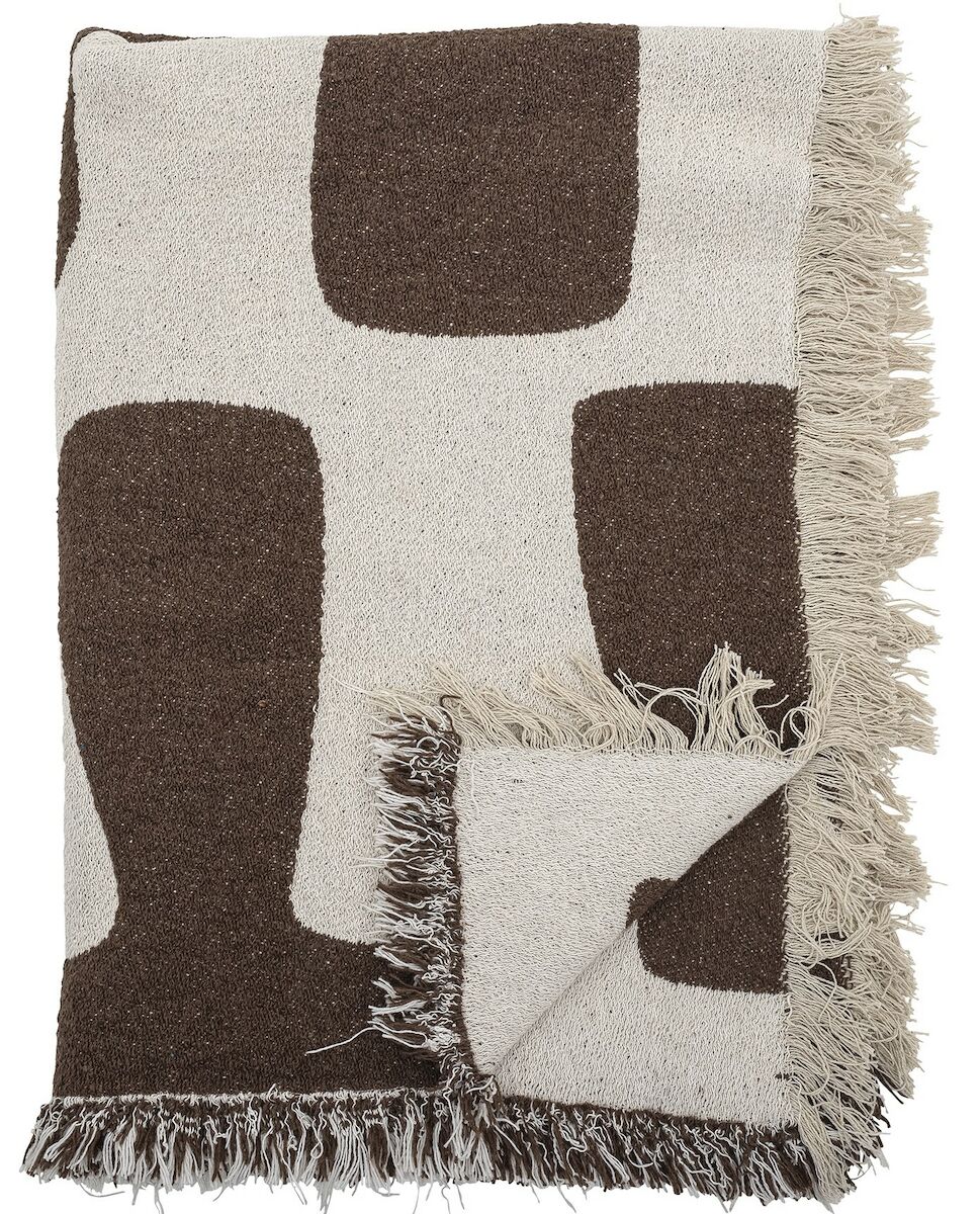 Bloomingville Bliston torkkupeitto 130x160 cm ruskea