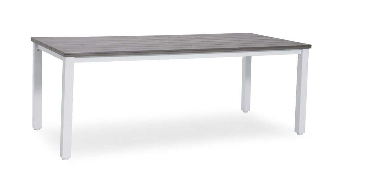 Hillerstorp Arlöv pöytä 200x90 cm valkoinen/harmaa