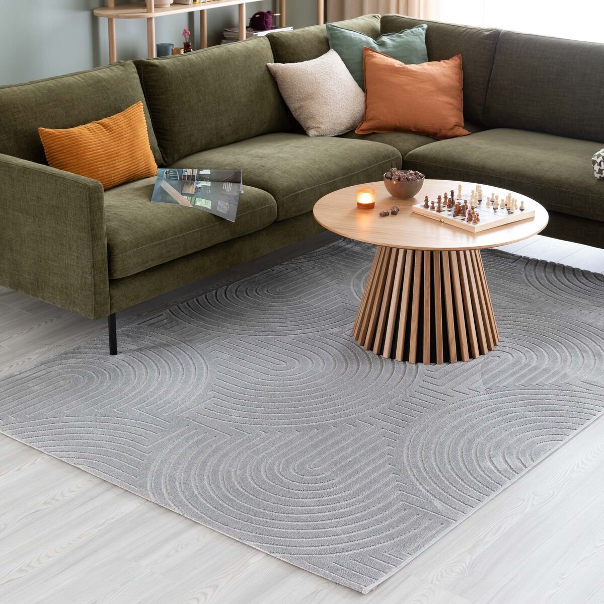 Cannes matto 200x290 cm harmaa