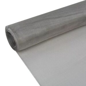 Verkkosuoja ruostumaton teräs 100x1000 cm hopea - Hopea