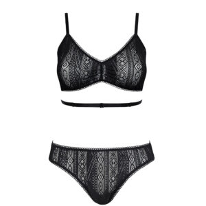 Darling Black Strappy Set