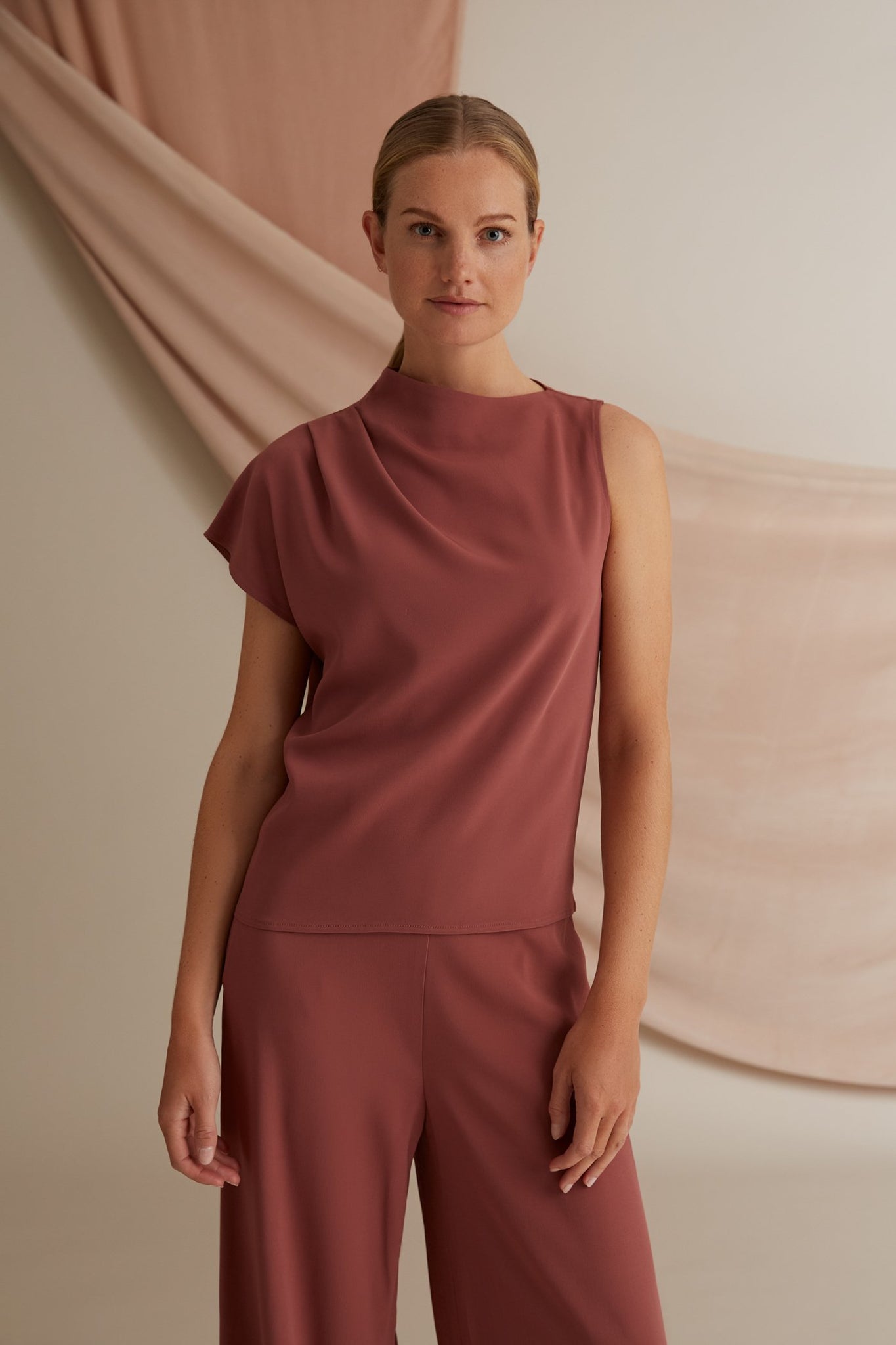 Dina Draped Viscose Top