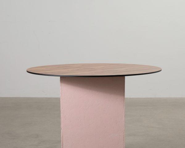 Decotique Social pöytälevy ø 110 cm pähkinä / musta