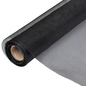 Verkkosuoja lasikuitu 100x1000 cm musta - Musta
