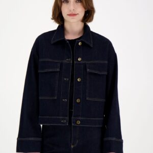 Elsie Denim Jacket Dark Blue