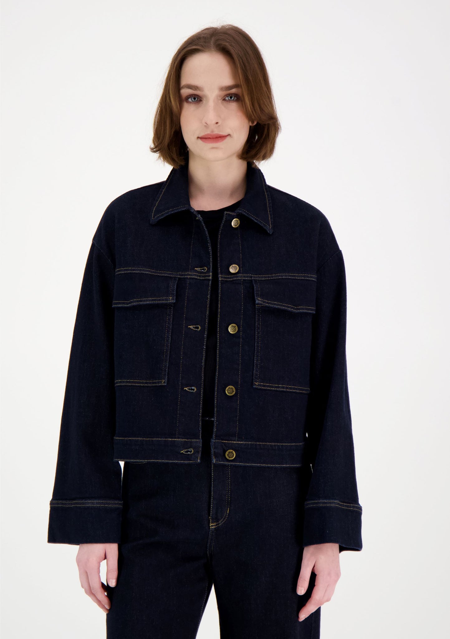 Elsie Denim Jacket Dark Blue