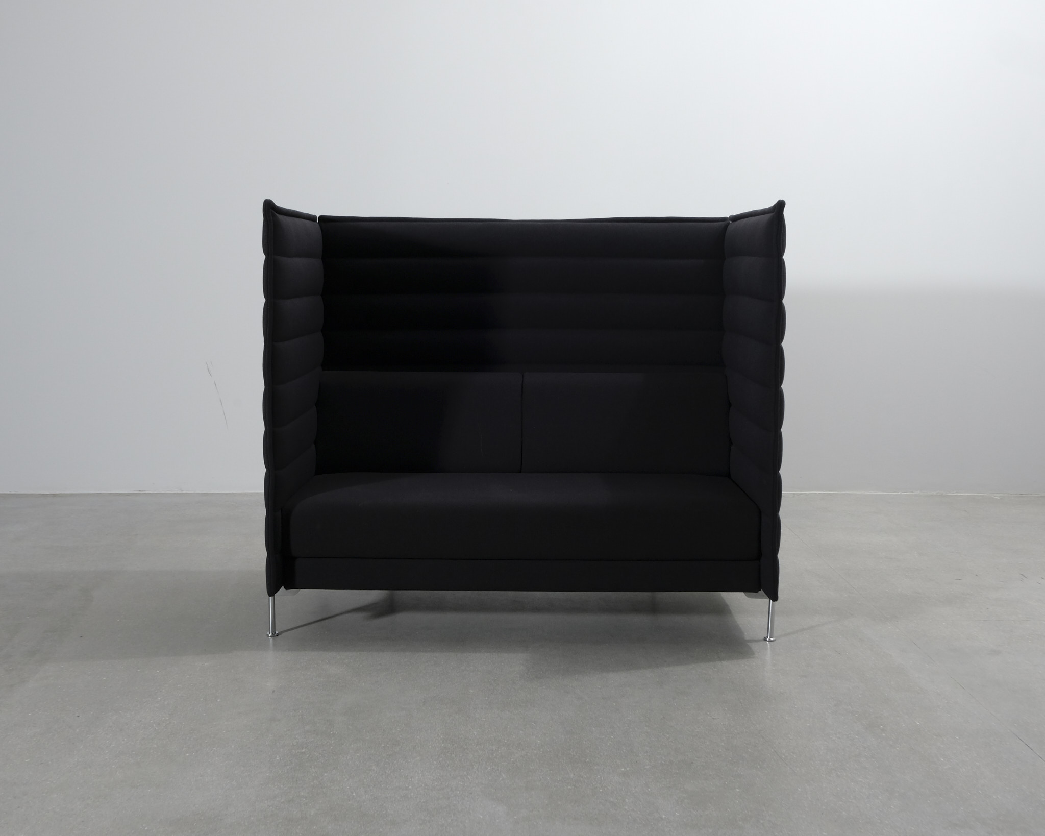 Vitra Alcove Highback 2-istuttava akustiikkasohva musta