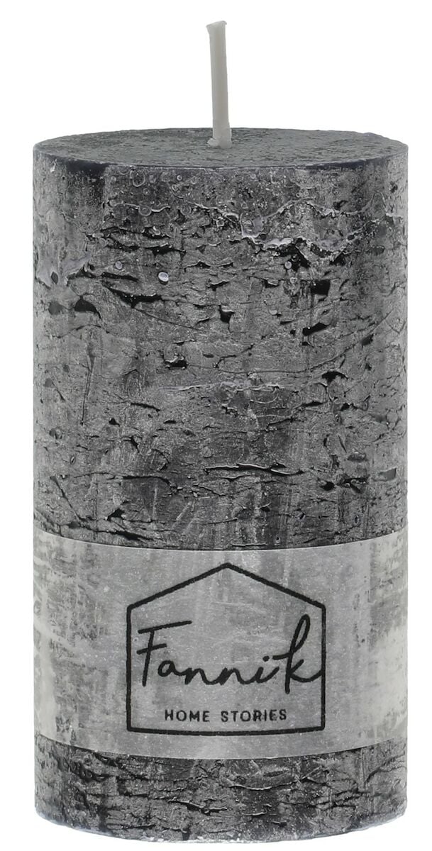 Fanni K Rustiikki pöytäkynttilä 6,8x12 cm musta