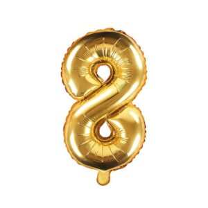 Numerofoliopallot, kulta, 35cm-8