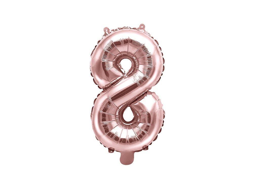 Numerofoliopallo 8, ruusukulta, 35 cm
