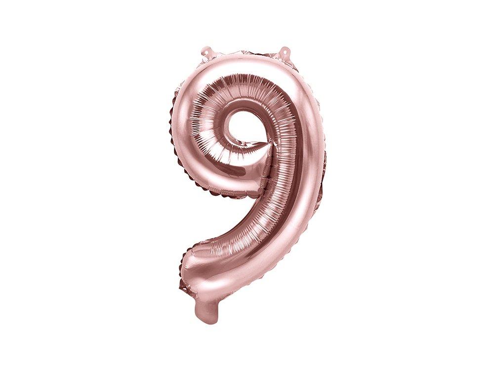Numerofoliopallo 9, ruusukulta, 35 cm