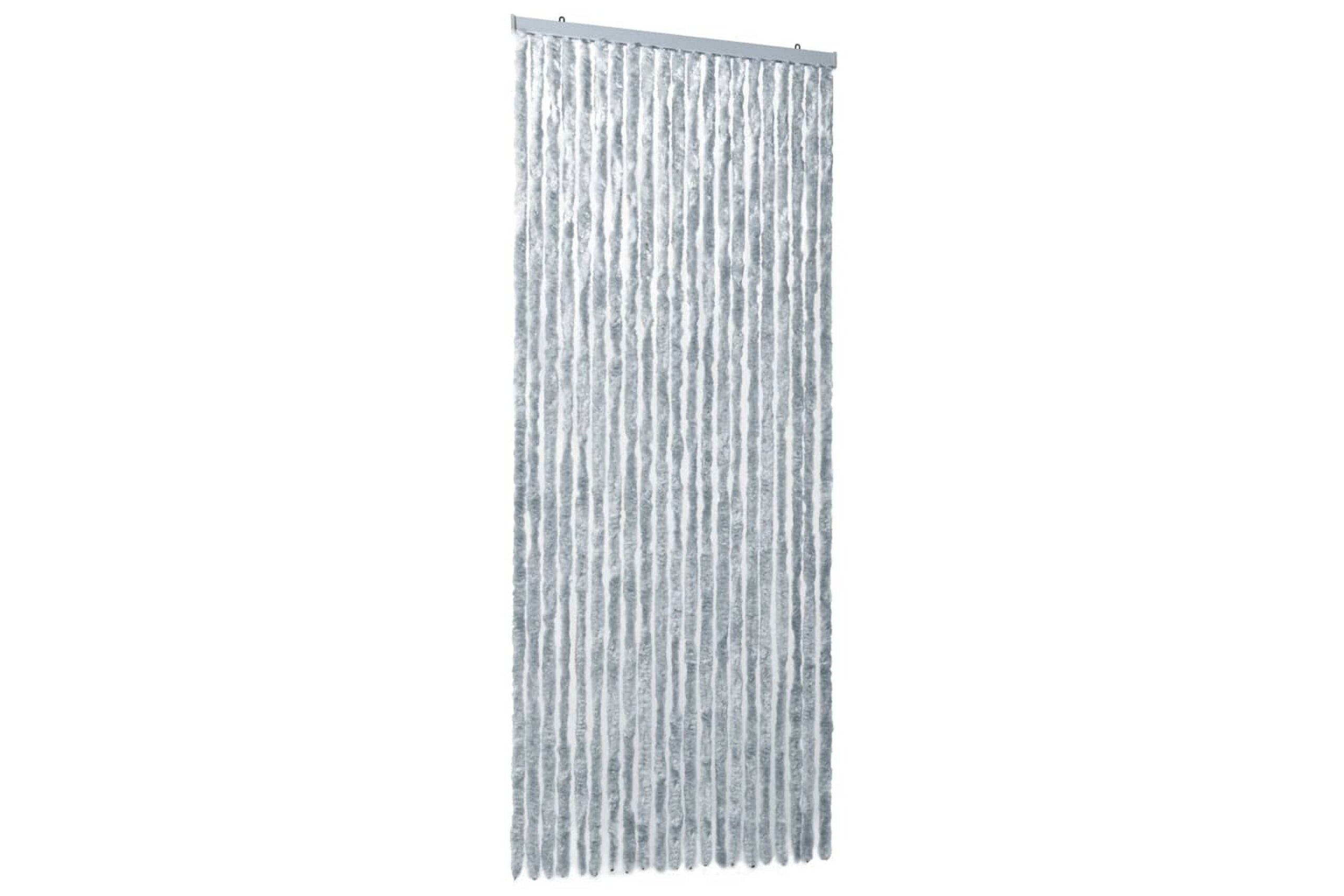 Hyönteisverho valkoinen ja harmaa 90x220 cm Chenille - Monivärinen