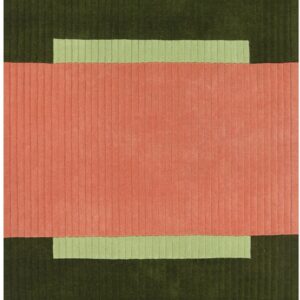Finarte Jade villamatto 140x200 cm vihreä/pinkki