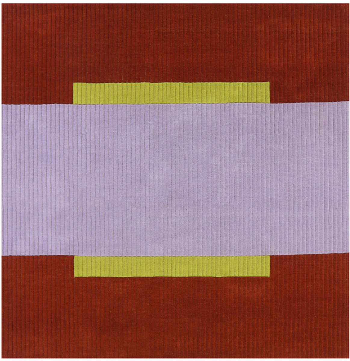 Finarte Umbra villamatto 240x240 cm lila/ruoste