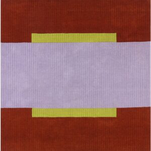 Finarte Umbra villamatto 170x170 cm lila/ruoste