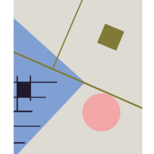 Finarte Zeniitti juliste 50x70 cm harmaa/sininen