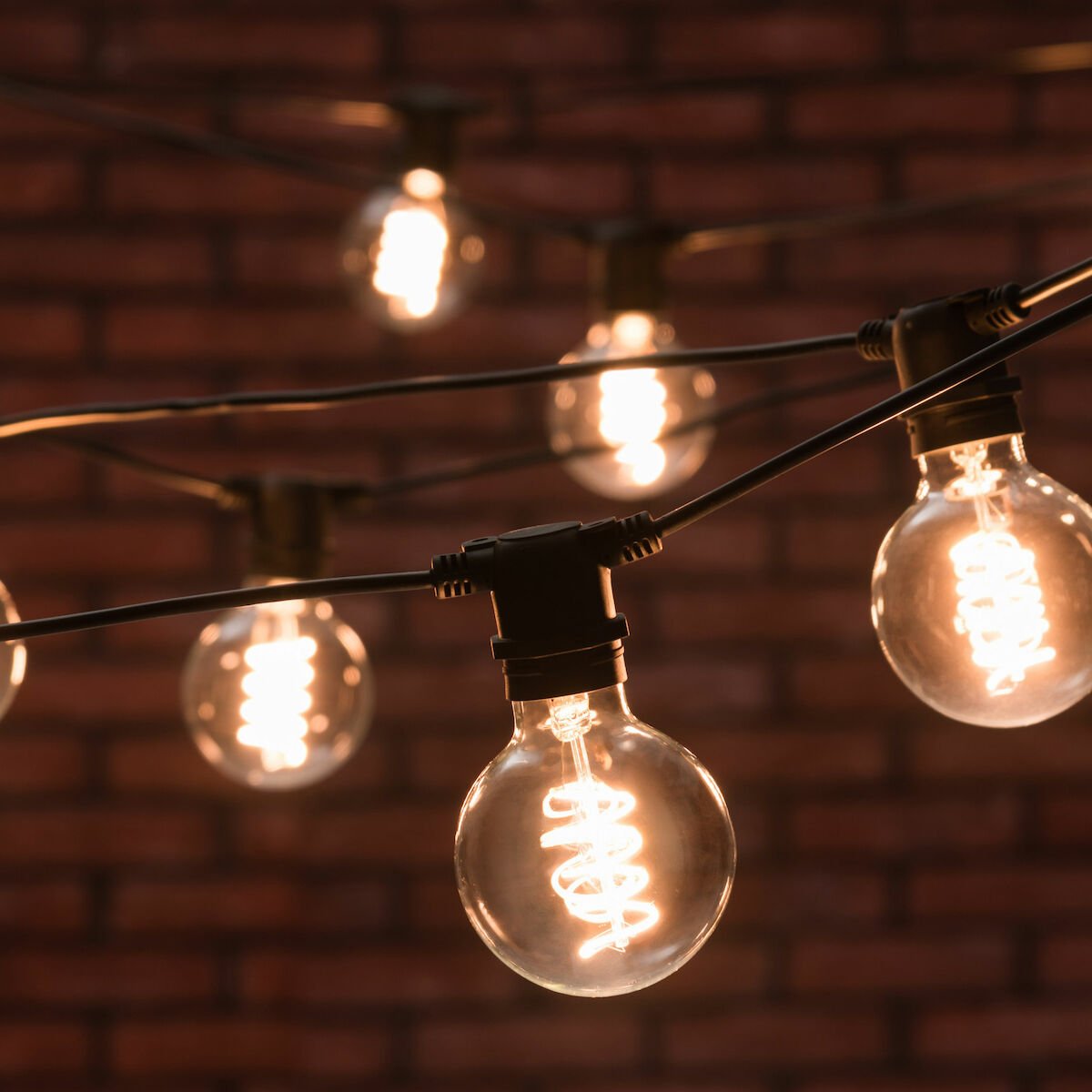 Finnlumor Valoketju kierre Filament kirkas 10LED A80 kupu sisä- ja ulkokäyttöön