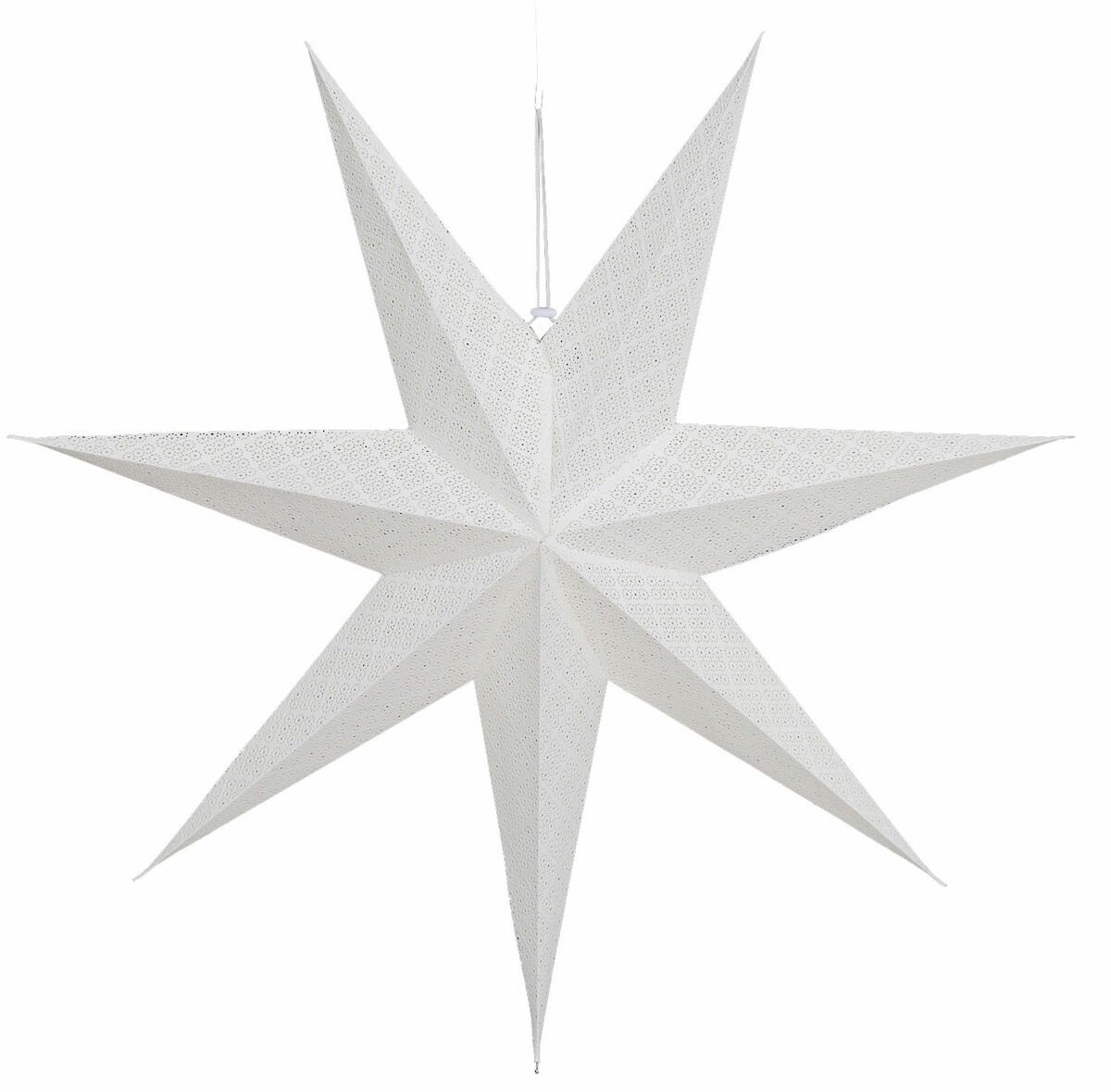 Finnlumor paperitähti 75 cm valkoinen