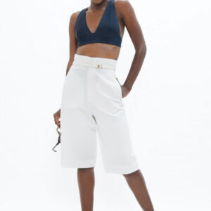 Florence FLR Knee Pants White Dove
