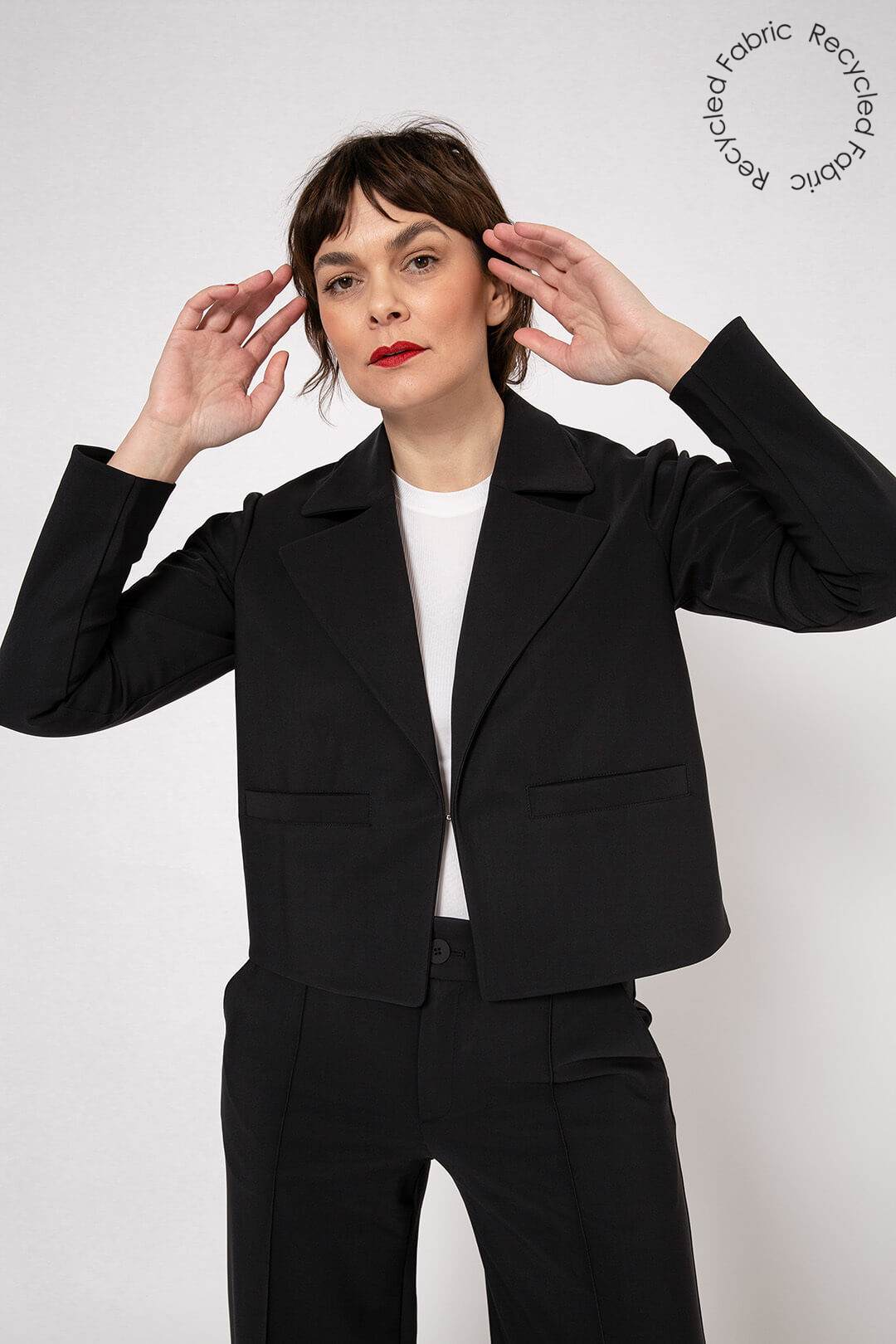 Flow Jacket Oversized Short Fit Black