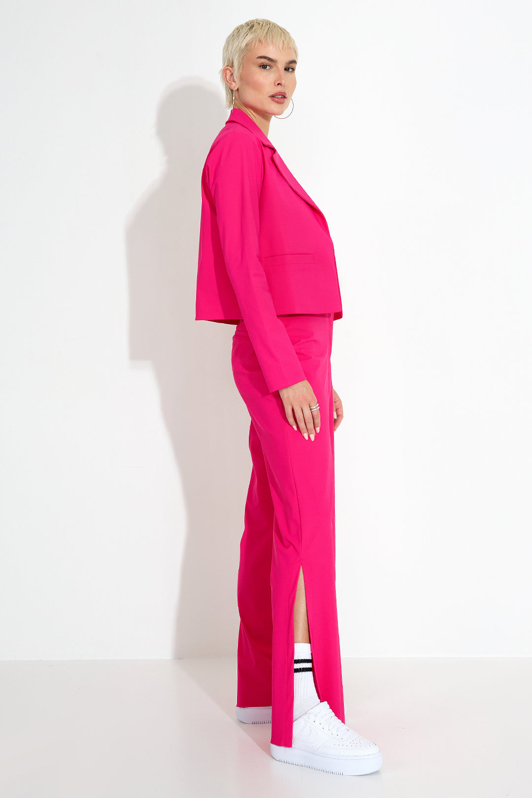 Flow Jacket Oversized Short Fit Pink