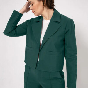 Flow Jacket Oversized Short Fit Green