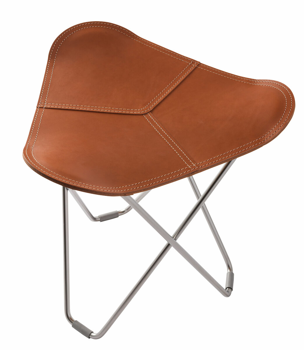 Cuero Flying Goose Pampa jakkara/rahi Polo, mattakromi jalka