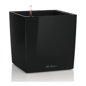 Cube premium 50 musta altakasteluruukku pyörillä ∅50x50cm korkeus50cm