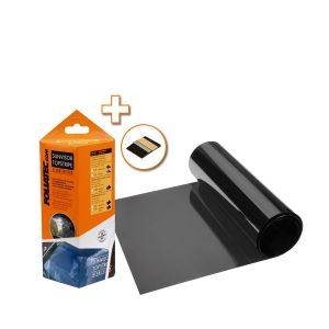 Tummennuskalvo Foliatec SUNVISOR, 19 x 150 cm, Musta