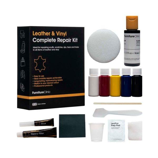Nahankorjaussarja Furniture Clinic Complete Leather Repair Kit, Kerma